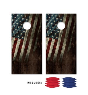 American Flag Bag Boards Set With Bags
